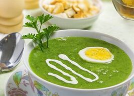 Cream soup on a protein diet